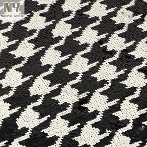 Tessuto Nanyee classico colore nero Beige Flip <span class=keywords><strong>rondine</strong></span> di paillettes tessuto - Product Image 5