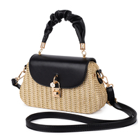 Nouveau Sac à Main en Paille Tressée pour Femme Été 2026 – Sac Bandoulière à Poignée Supérieure, Pochette, Sac de Plage pour Vacances