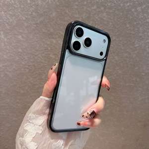 Coque de téléphone antichoc avec grande fenêtre, protection intérieure et extérieure en acrylique transparent, compatible iPhone 17/16 - Product Image 4