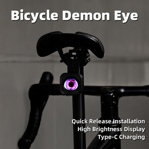 Nouveau feu arrière de vélo 2026 Devil Eye avec lentille 3D, 6 modes LED, 1200 mAh, vente en gros directe usine OEM - Product Image 4