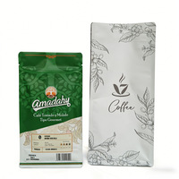 Sacs en plastique personnalisés imprimés à chaud pour café en grains et aliments pour animaux de compagnie, finition mate, fond plat, sacs en Mylar