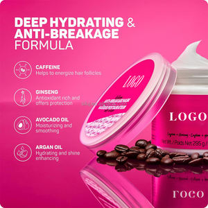 Mascarilla Capilar Acondicionadora Profunda con Biotina, Aceite de Argán, Cafeína y Queratina, Anti-Frizz, para Cabello Seco y Dañado, Estimula el Crecimiento y Repara Puntas Abiertas y Roturas - Product Image 2