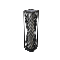Lumière décorative d'ambiance solaire pour l'extérieur, en rotin tressé, lumière blanche chaude, adaptée à la décoration de jardin extérieur
