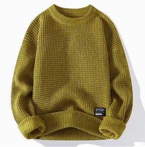 Men Cotton Blend Knitted <b>Cardigan</b> <b>Sweater</b> O-Neck Button Front Breathable Casual Fall Winter OEM - Product Image 4