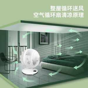 Smart Table <b>Fan</b> Desktop Portable <b>Remote</b> <b>Control</b> 90 Degree Oscillation Quiet Operation For Home Office Bedroom - Product Image 4
