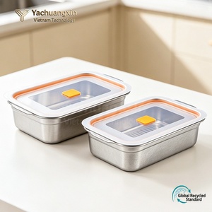 Boîte de conservation en titane pur avec couvercle rectangulaire hermétique, boîte de rangement pour réfrigérateur, boîte de pique-nique, boîte à lunch - Product Image 3