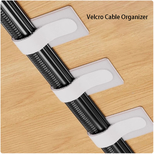 Correas Organizadoras de Cables <span class=keywords><strong>Autoadhesivas</strong></span> Ajustables, Lazos para Cables Reutilizables, Organización de Escritorio, Accesorios Interiores Hechos de Nailon Duradero - Product Image 5