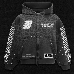 Casual <b>Zip</b> Up Hoodies for Daily Wear Men's Street Fashion Full <b>Zip</b> Hoodie with Printed Design and Comfortable Fit - Product Image 5