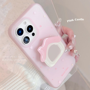 Custodia morbida TPU <span class=keywords><strong>rosa</strong></span> con cavalletto magnetico piccolo specchio stelle per <span class=keywords><strong>iPhone</strong></span> 16 15 14 13 12 <span class=keywords><strong>11</strong></span> - Product Image 4