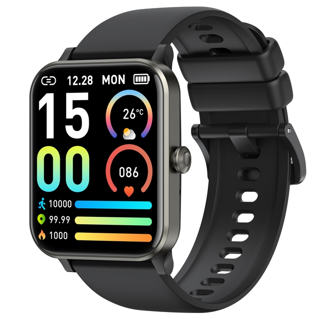 Waterproof Smart Watch 1.83" HD Screen Smartwatch with Heart Rate and SpO2 Monitor IP68 Bluetooth Call Fitness Watch