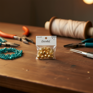 Campanelle ILAN Cascabel 14mm Oro 20pz per Creazione di Gioielli e Artigianato - Product Image 3