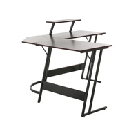 Haute qualité Top Manangment bureau exécutif bureau de jeu poste de travail L forme gestionnaire Table espace boîte bâtiment en bois Style câble