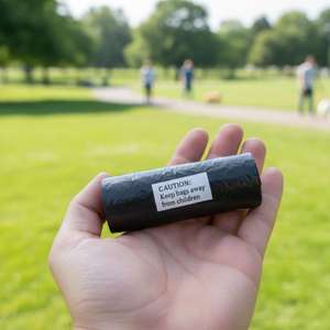 Sacchetti Biodegradabili per Escrementi di Cane Yommy 32x22cm, Sacchetti Extra Spessi Impermeabili per lo Smaltimento dei Rifiuti degli Animali Domestici - Product Image 2