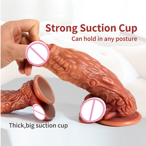 Dildo a Forma di Squame di Pesce Pangolino, Simulazione di Fallo in Silicone Liquido Doppio, Cambia Colore, Fantasia da Parete per Donne - Product Image 5