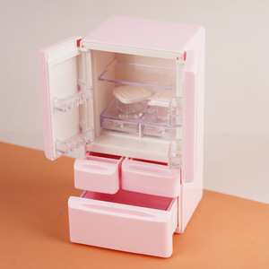 Nuevo Mini Refrigerador de Doble Puerta para Muebles en <span class=keywords><strong>Miniatura</strong></span> 2026, Escala 1:12, Juguete de Escena de Cocina para Casa de Muñecas - Product Image 4