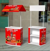 Table pliante promotionnelle en plastique PP, stand de dégustation et d'échantillonnage pour supermarché, comptoir d'affichage publicitaire