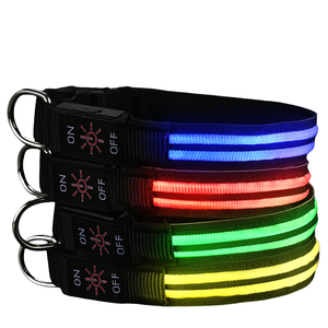 UBS carga LED <span class=keywords><strong>collar</strong></span> luminoso mascota perro <span class=keywords><strong>collar</strong></span> cuello anillo luminoso tirar cinturón cuerda de tracción - Product Image 3