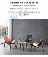 Fauteuil de loisirs ergonomique moderne et écologique avec assise rembourrée douce et dossier respirant pour salon, chambre, hôtel, balcon