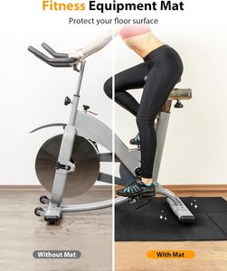 Tapis de course pliable, tapis de marche, tapis d'exercice pour tapis de course, vélo de spinning, <span class=keywords><strong>elliptique</strong></span>, maison, salle de sport - Product Image 3