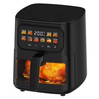 Bon marché, four freidora de aire tactile à panneau coloré à moteur efficace à arrêt automatique populaire, friteuse à air numérique électrique de 5l pour le ménage