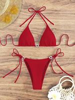 Traje de baño para mujer, pareo de chifón con estampado y cuello en V, para playa