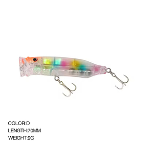 The Brave Topwater Whopper Köder Schwimmender Popper <span class=keywords><strong>Walker</strong></span> Wobbler ABS-Material Bedruckt Bass-Angeln Fluss See Bach 70mm 9g Haken - Product Image 3