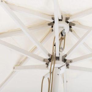 Sombrillas comerciales de lujo para mesa de jardín de 7 pies, parasol para exteriores, algodón blanco, Bali, <span class=keywords><strong>patio</strong></span> trasero, sombrilla con ribete azul marino oscuro - Product Image 4