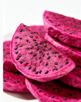 FD Rode Drakenvrucht Schijfjes Gemaakt van Puur Vers Rood Pitaya Vlees Knapperige Suikervrije Chips voor Yoghurt Cake Decoratie