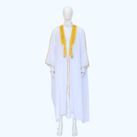 Nouvelle Collection 2026 : Qamis Homme Style Bisht avec Broderie Dorée et Pompons – Robe Arabe, Vêtement Islamique, Manteau Saoudien pour Ramadan et Aïd