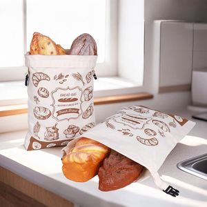 Bolsa Reutilizable para Pan con Forro de TPU de Grado Alimenticio, Lona de Algodón, Hebilla de Liberación Lateral, Bolsa para Guardar Pan y Baguettes, Ecológica y Conservadora - Product Image 1