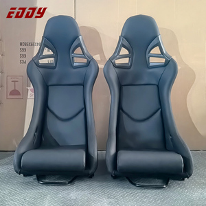 Sièges baquets de course légers EDDY noirs pour Porsche 911 718 Cayman <span class=keywords><strong>Boxter</strong></span> 997.1 997.2 982 981 avec structure en carbone - Product Image 2