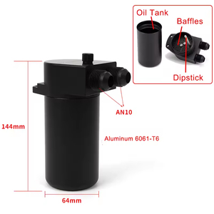 1Set Oil Catch Can pour V * AG EA888 GEN3 2.0T BLACK Aluminum Alloy 6061-T6 BATTLEBEE <span class=keywords><strong>BB</strong></span>-OCC-003 - Product Image 2