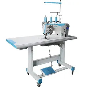 新型千斤顶5845J双针平缝机工业缝纫机