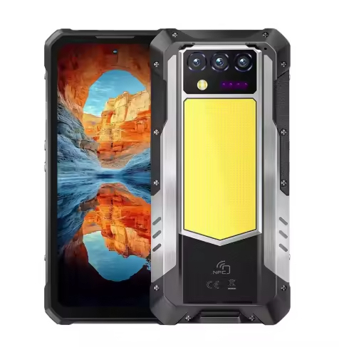 For Oukitel WP100 TITAN 5G Rugged Phone 100 Lumens Projector 33000mAh Battery 16GB+512GB 200MP Main Camera Octa Core Water