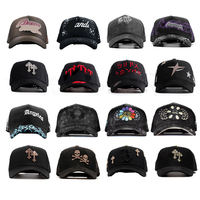 Gorra de Béisbol Original El Barbas de Alta Calidad con Logotipo Bordado a Mano, Borde Curvo Desgastado y Gorras de Lona Rich Forever