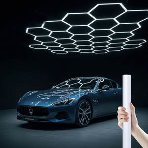 Portable LED Hexagone Lumière pour Garages Plafond Nid D'abeille Éclairage AC Alimentation En Gros De Guangdong pour Les Magasins Automobiles - Product Image 4