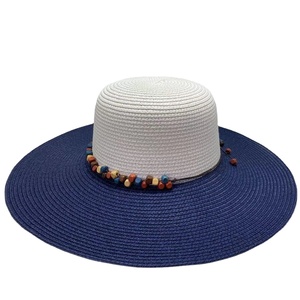 Sombrero de Sol de Papel Flexible para Mujer, Estilo Veraniego, con Diseño Personalizado en Color de Contraste, para Playa, Viajes, Deportes, Pesca, Ciclismo, Fiestas - Product Image 2