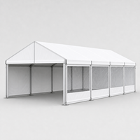 Tentes événementielles en aluminium avec toit en forme de A, intérieur à portée libre et connecteurs en acier galvanisé pour lieux événementiels temporaires