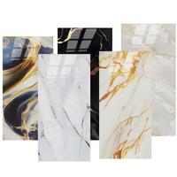 Plaques de marbre PVC UV brillantes légères de haute qualité pour l'intérieur, design moderne, 1220*2440mm*3mm, vente chaude, décoration intérieure