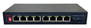 ONV Manufacture 9-port 10/100M Smart PoE <strong>Switch</strong> 110W ,DC52V, Support IEE for IP Camera With VLAN ONV-POE31008PFD-A/B - Product Image 2