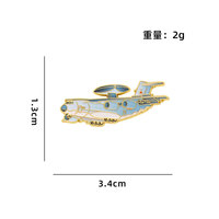 Insigne d'avion de spectacle aérien Broche de chasse sans pilote Modèle en métal Collection J-20 fans Cadeau Épinglette en émail doux