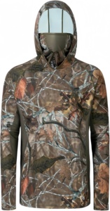 Camisas de Pesca y <span class=keywords><strong>Caza</strong></span> para Hombre, de Secado Rápido, Manga Larga, Protección Solar UPF 50, Diseño de Camuflaje, con Máscara, Protección UV para <span class=keywords><strong>el</strong></span> Cuello y Capucha - Product Image 3