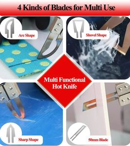 أداة قطع كهربائية ساخنة HIBIN HB8720 - شفرة من الفولاذ المقاوم للصدأ قابلة للتخصيص لقطع القماش/الحبل/الفوم/حزام النسيج - Product Image 6