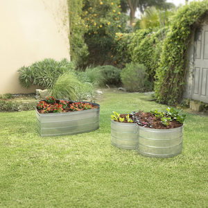 Jardinière surélevée <span class=keywords><strong>en</strong></span> <span class=keywords><strong>acier</strong></span> <span class=keywords><strong>galvanisé</strong></span> <span class=keywords><strong>en</strong></span> forme de cœur, résistante aux intempéries, pour légumes, fleurs et herbes - Product Image 5
