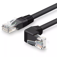 Câble réseau Ethernet LAN RJ45 Cat5 Cat5e Cat6 Cat7 Cat8 à angle droit 90 degrés UTP FTP blindé en sac OPP