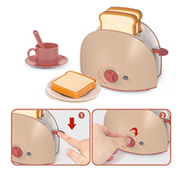Appareils de cuisine Jouets Cafetière Blender Mixer Grille-pain avec lumière et sons réalistes Jouet Ensemble de cuisine pour enfants de 3 ans et plus