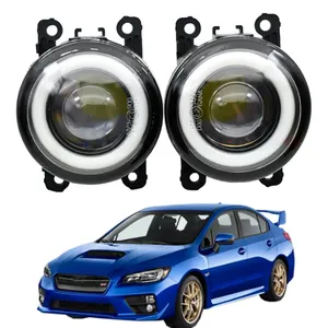 2 X Car Front Bumper LED Fog Light Assembly Angel Eye Daytime Running Light DRL 12V para Subaru WRX STI 2015 2016 - Product Image 1