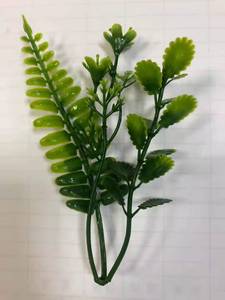 Bouquet de feuilles de plantes vertes, fleur artificielle de simulation de déco d'hôtel en plastique pour la maison, hôtel, mariage, mur vert vertical - Product Image 3