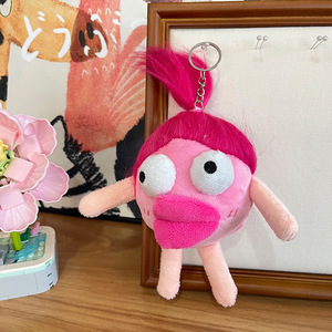 Cheveux frits Saucisse Bouche Pendentif En Peluche Porte-clés Maille Fruits Roi Chou Meng Poupée Sac À Dos - Product Image 4