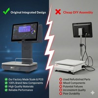 Système de point de vente tactile tout-en-un LongFly à double écran, balance intelligente Android avec IA, balance de pesage OIML à vendre, SDK API fourni
